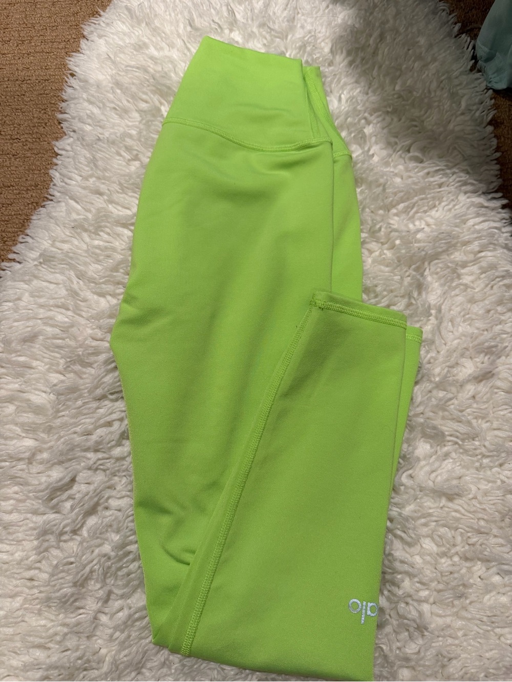 ALO Yoga Neon Green High-Rise Leggings